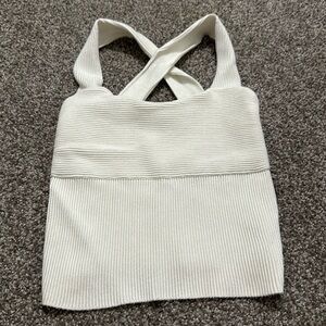 Abercrombie Size S Knit Cropped Top - Cream